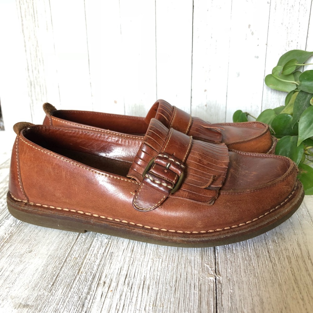 Cole Haan • Leather Fringe Loafers - Picture 5 of 6